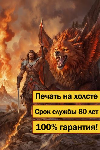 Славянские картины на холсте ПЛАМЯ СЕМАРГЛА