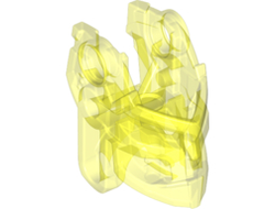 Bionicle Head Connector Block Toa Okoto, Trans-Neon Green (19049 / 6145450)