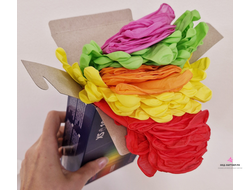 Перчатки нитриловые Mediok Spectrum (5 цветов в коробке) 50 пар р-р M