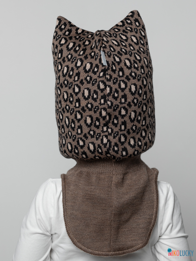 Шапка-шлем 24101-01 с утеплителем, х/б подклад, капучино 50-52