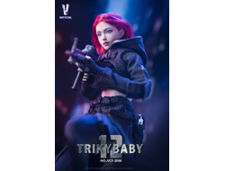 Киберпанк девушка-агент - Коллекционная фигурка 1/12 SCALE CYBERPUNK TRICKYBABY 12 RAINBOW (VCF-3006) - VERYCOOL