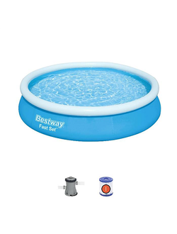 Bestway 57274 BW Бассейн Fast Set 366х76см, 5377л, фил.-насос 1249л/ч