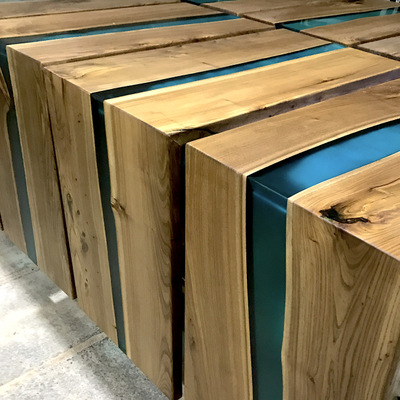 стол река угловой бирюза