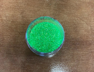 Ирис глиттер блестки иридисцентные "Неоновый Зеленый" 0,2 мм 1 кг
