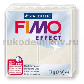 полимерная глина Fimo effect, цвет-metallic mother of pearl 8020-08 (металлик перламутровый), вес-57 гр