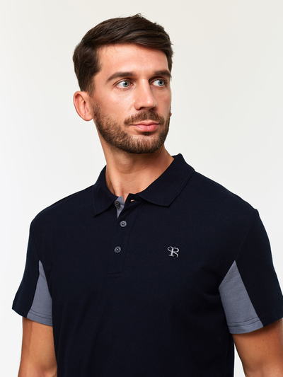 Футболка поло мужская, 1287, черная