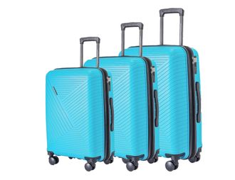 Комплект из 3х чемоданов Somsonya Conic Полипропелен S,M,L Голубой