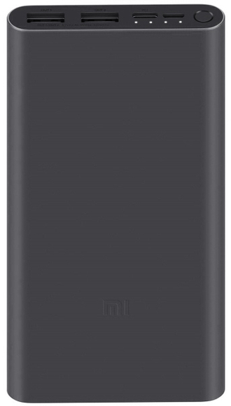 Портативный аккумулятор Xiaomi Mi Powerbank 3 10000mAh PLM13ZM Black/Silver