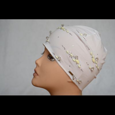 Женская шапочка из лайкры белая Vizio 5036 Италия