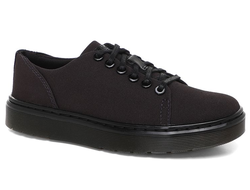 Полуботинки Dr.Martens 1461 с желтой строчкой черные