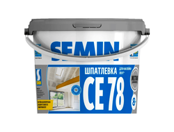 Шпатлёвка для наклейки лент SEMIN CE 78 серая крышка 8кг