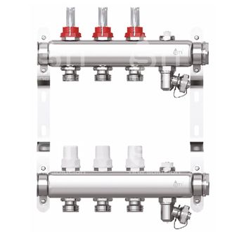 Коллекторная группа STI 3 выхода с расходомерами
