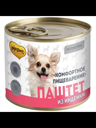 Мнямс влажный корм (пауч) для собак "Комфортное пищеварение" из индейки 200 г