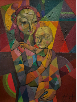 Материнство. 2016. Холст, масло. 80Х60