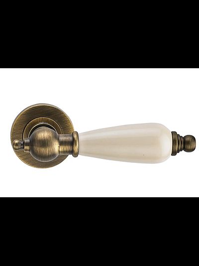 Ручки дверные Redondo кофе/фарфор