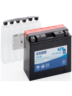 АККУМУЛЯТОР EXIDE AGM ET14B-BS L+ 12AH 190А (EN)