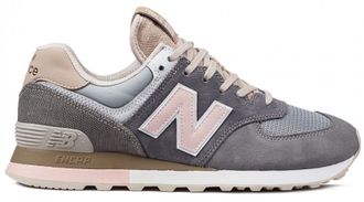 NEW BALANCE 574 Серые с розовым, белым