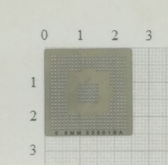 Трафарет BGA для реболлинга чипов ноутбука Intel 82801BA 0,6 мм