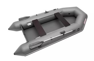 Моторно-гребная лодка с жестким транцем Standart 2800 с привальным брусом (цвет серый)