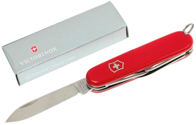 VICTORINOX Recruit 0.2503, 84 мм, 10 функций, красный