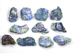 Азурит, Малахит, Азуромалахит, коллекционный образец в ассортименте, Россия, Алтай (25-30 мм, 6-10 г) №27088