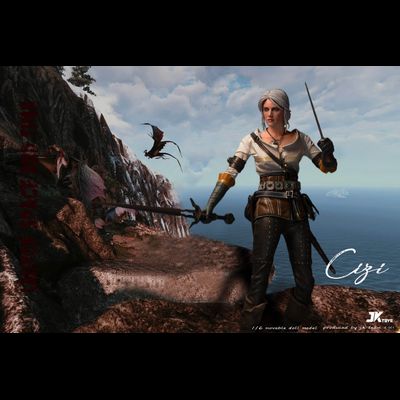 Цири (Цирилла, The Witcher III) - КОЛЛЕКЦИОННАЯ ФИГУРКА 1/6 Lady of space and time Ciri (K-001) - JKTOYS