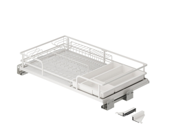 Выдвижная сушка-корзина в базу 800мм, Soft-Close, в цвете Белый матовый,  серия LX  (852-80-02)  TALISMAN *