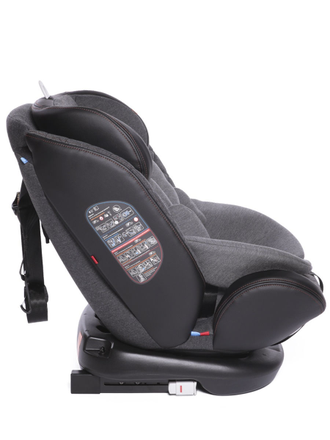 Автокресло BabyCare Shelter 0-36кг, IsoFix, поворотная база 360, Eco Black Grey