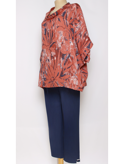 Брюки "НИЗ ВЫРЕЗ" синие 54,62,64