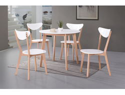 СТОЛ BOSCO Белый+Натуральный (Бук)