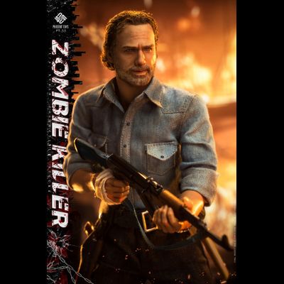 Рик Граймс (Ходячие мертвецы, Walking Dead) - КОЛЛЕКЦИОННАЯ ФИГУРКА 1/6  The Walking Dead Zombie killer (PT-sp53) - PRESENT TOYS