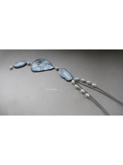 Сказочное колье &quot;Око Единорога&quot; - крупное фэнтези-украшение с элементами викторианского стиля