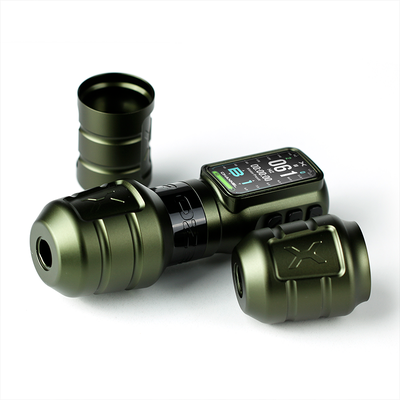 Беспроводная тату машинка OZER X-Channel Stroke 3.5 - 5.0mm Green