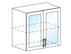 ШВС 800 Шкаф настенный 2-дверный со стеклом