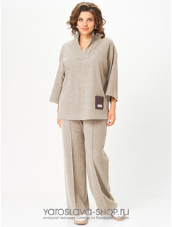 Модель: 3201.Женский 2-х предметный трикотажный костюм, состоящий из туники и брюк