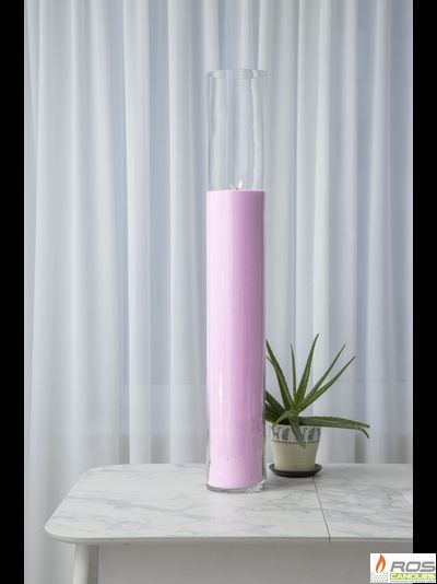 Насыпная свеча "Цилиндр 100 см", розовая "Нежно-розовый"