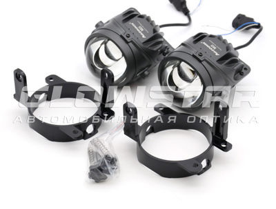 Билед ПТФ модули Aozoom M8 2025, 3.0 дюйма, универсальное крепление, 2 чипа, 5500K, 12V, 28W/53W