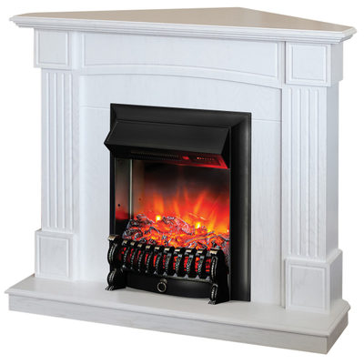 Угловой электрическая камин Andrea WT с очагом Fobos