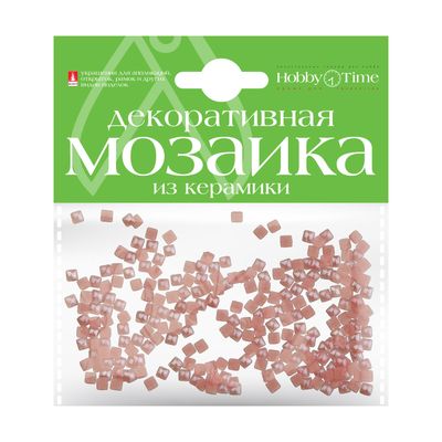 Мини мозаика из керамики 4х4 мм 200шт тонкая Розовый