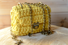 Выездное Занятие по вязанию крючком из трикотажной пряжи. Корзины, сумки. 2 часа.