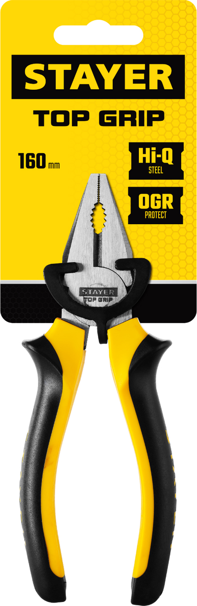 Комбинированные плоскогубцы 160 мм, STAYER TOPGrip