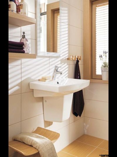 Раковина умывальник Cersanit Carina 50 55 60 70 см с пьедесталом или полупьедесталом