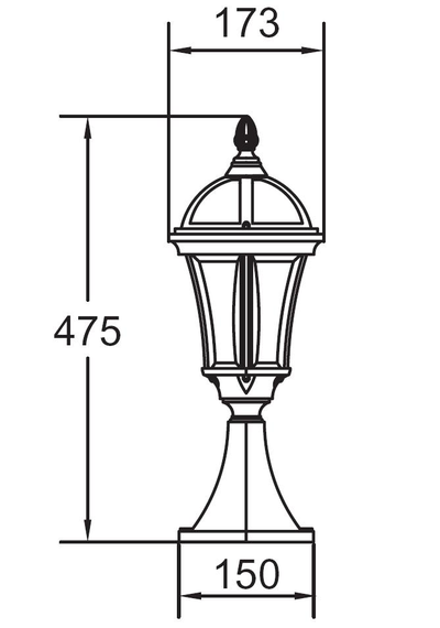 Ландшафтный светильник Rome  S gb (Рим)