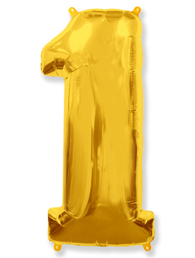 Фольгированная цифра-Золотая