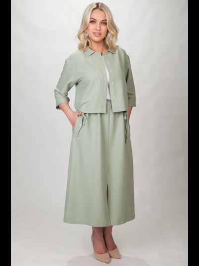 Жакет 4387 _ Юбка 179 мята
