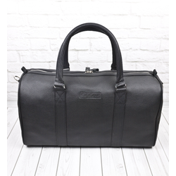 Кожаная дорожная сумка Noffo black (арт. 4018-01)