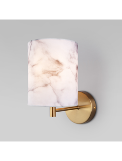 Настенный светильник с тканевым абажуром 60174/1 латунь