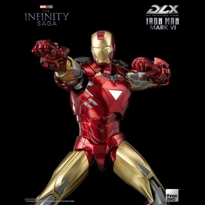 Железный Человек (Iron Man) - Коллекционная фигурка 1/12 SCALE The Infinity Saga DLX Iron Man Mark 6 (3Z05000C0) - Threezero