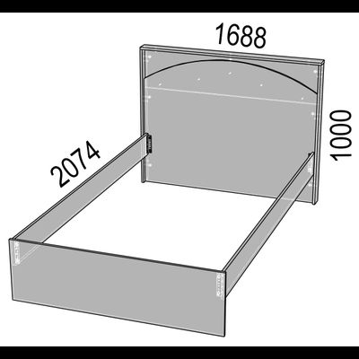 Кровать Ева (1600)