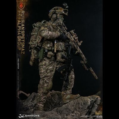 Снайпер спецназа "Альфа"  - Коллекционная ФИГУРКА 1/6 scale RUSSIAN SPETSNAZ FSB ALPHA GROUP SNIPER (78100) - DAMTOYS